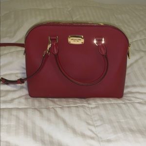 Red Michael Kors bag